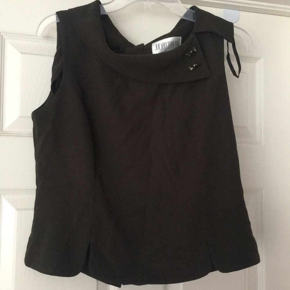 Dark olive green top